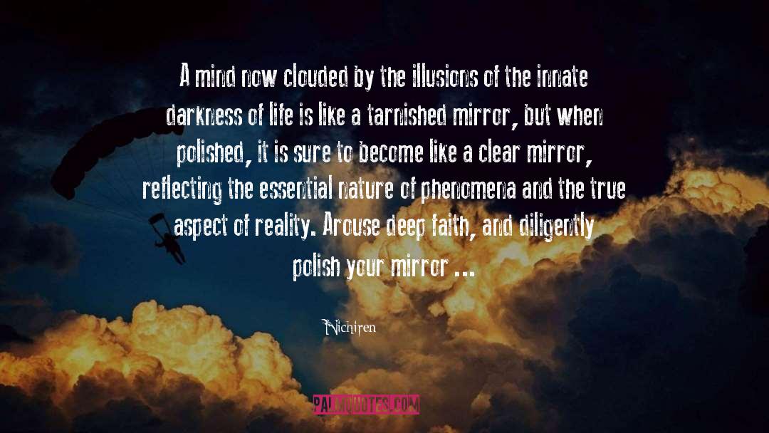 Clouded quotes by Nichiren