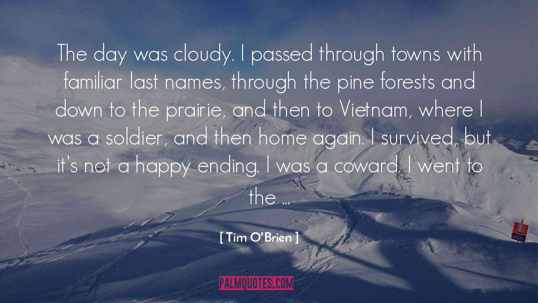 Cloudy quotes by Tim O'Brien