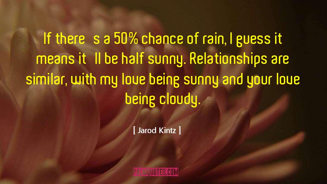 Cloudy quotes by Jarod Kintz