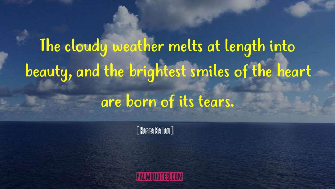 Cloudy quotes by Hosea Ballou