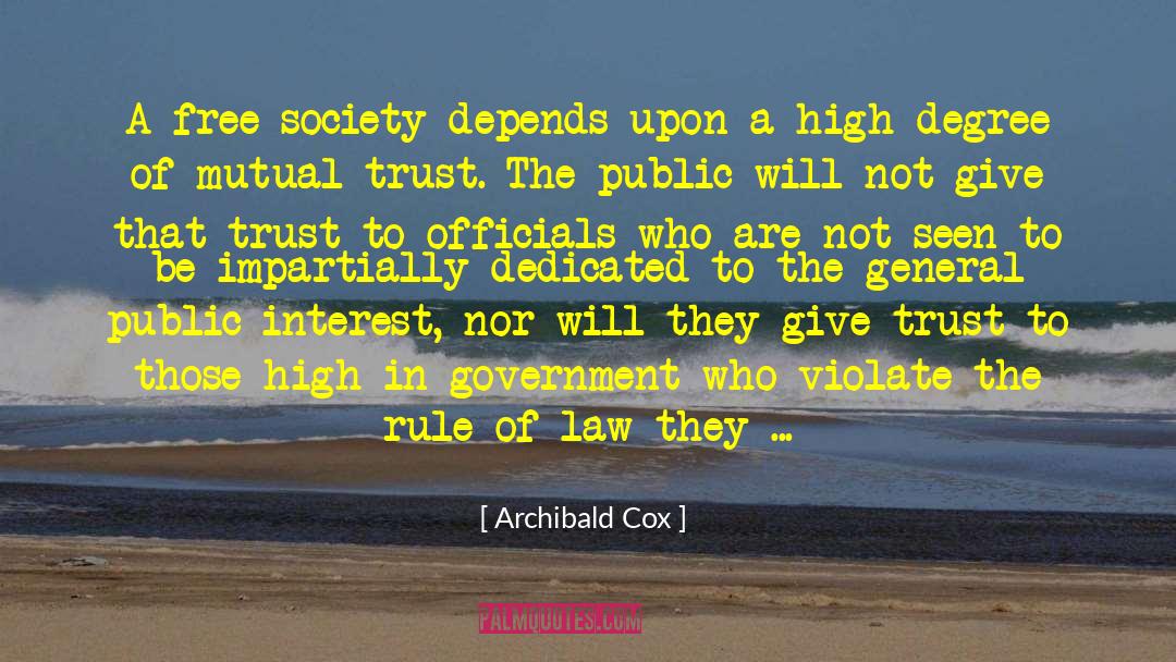 Clougherty And Associates quotes by Archibald Cox
