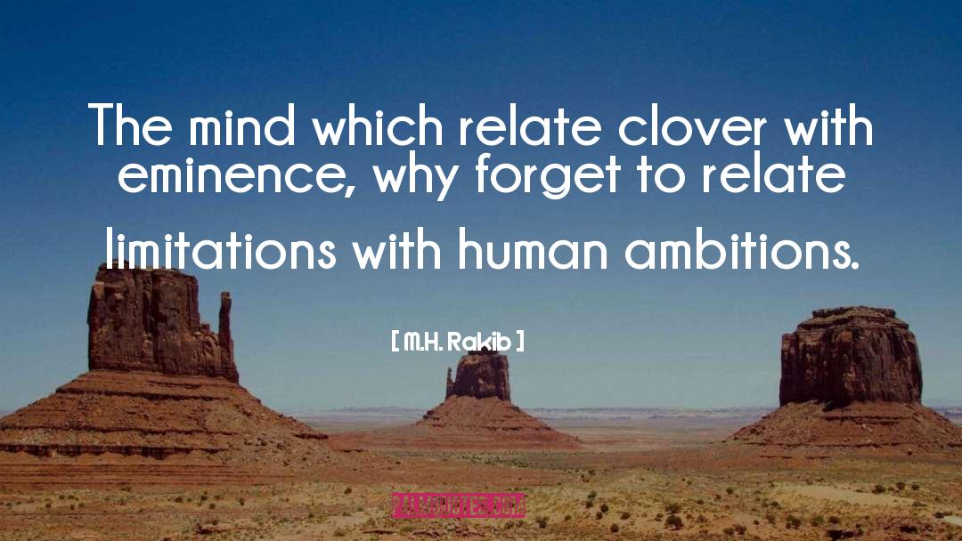 Clover quotes by M.H. Rakib