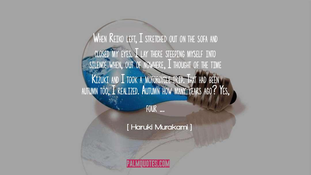 Clutching quotes by Haruki Murakami