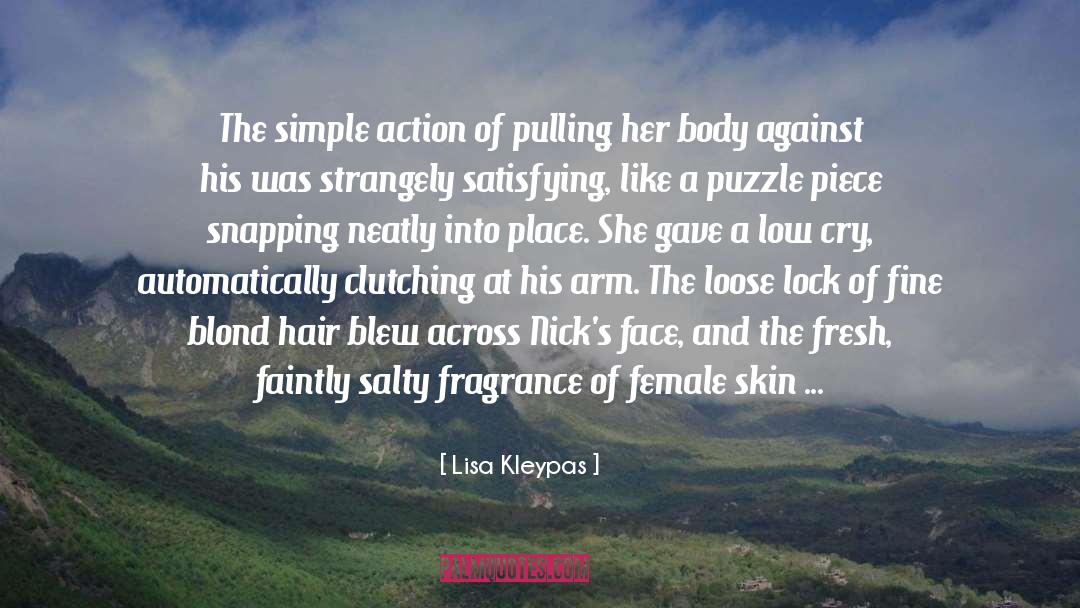Clutching quotes by Lisa Kleypas