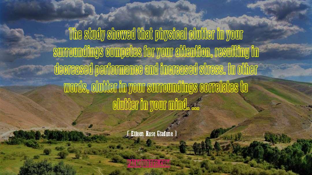 Clutter Spiritual quotes by Eileen Rose Giadone