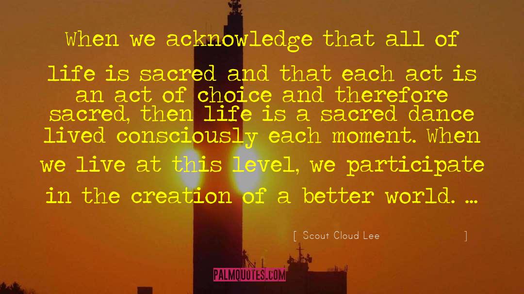 Co Creation quotes by Scout Cloud Lee