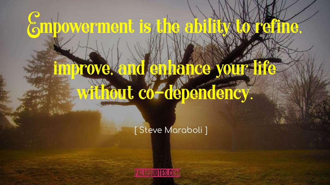 Co Dependency quotes by Steve Maraboli
