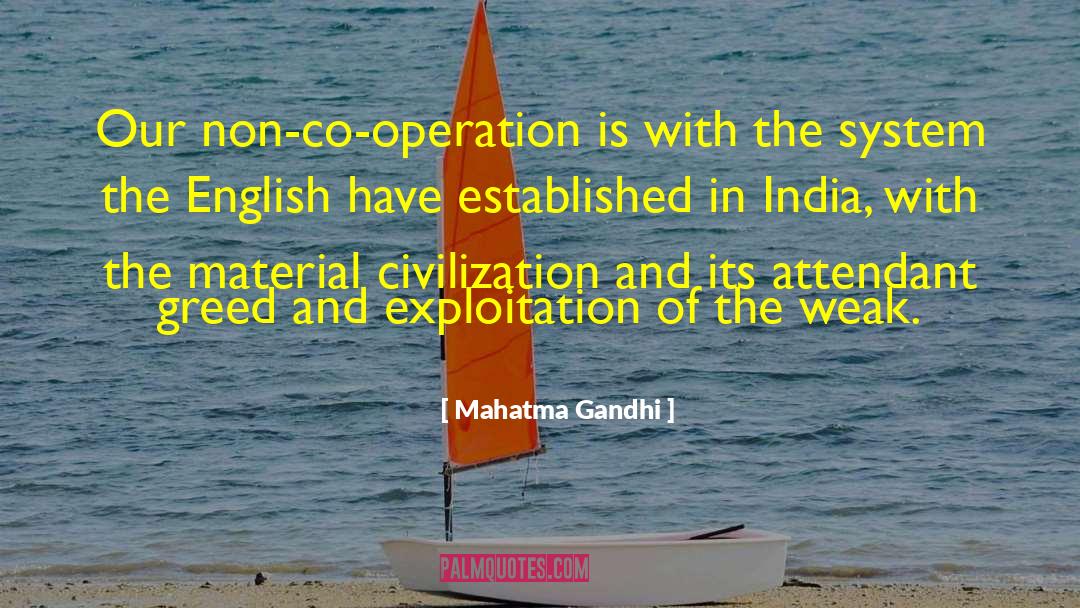 Co Operation quotes by Mahatma Gandhi