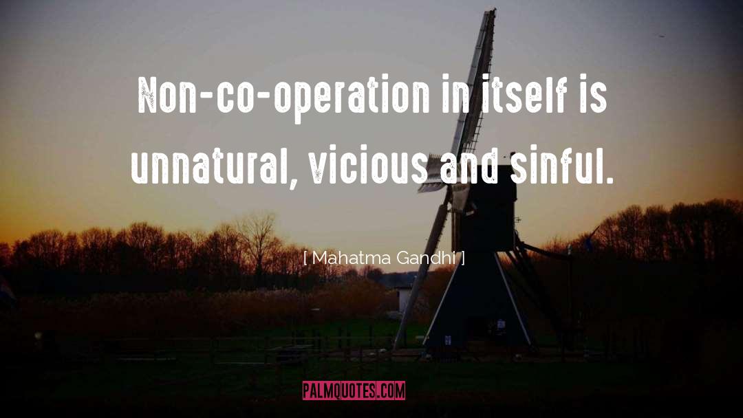 Co Operation quotes by Mahatma Gandhi