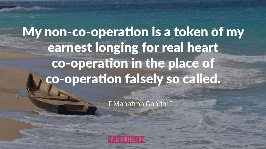 Co Operation quotes by Mahatma Gandhi