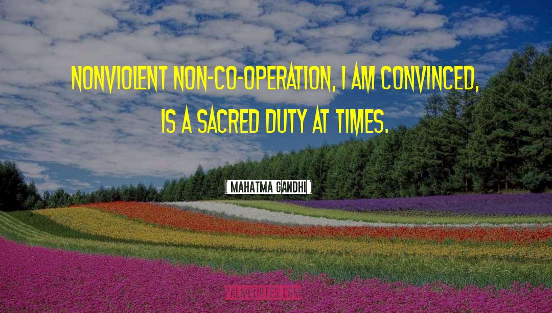 Co Operation quotes by Mahatma Gandhi