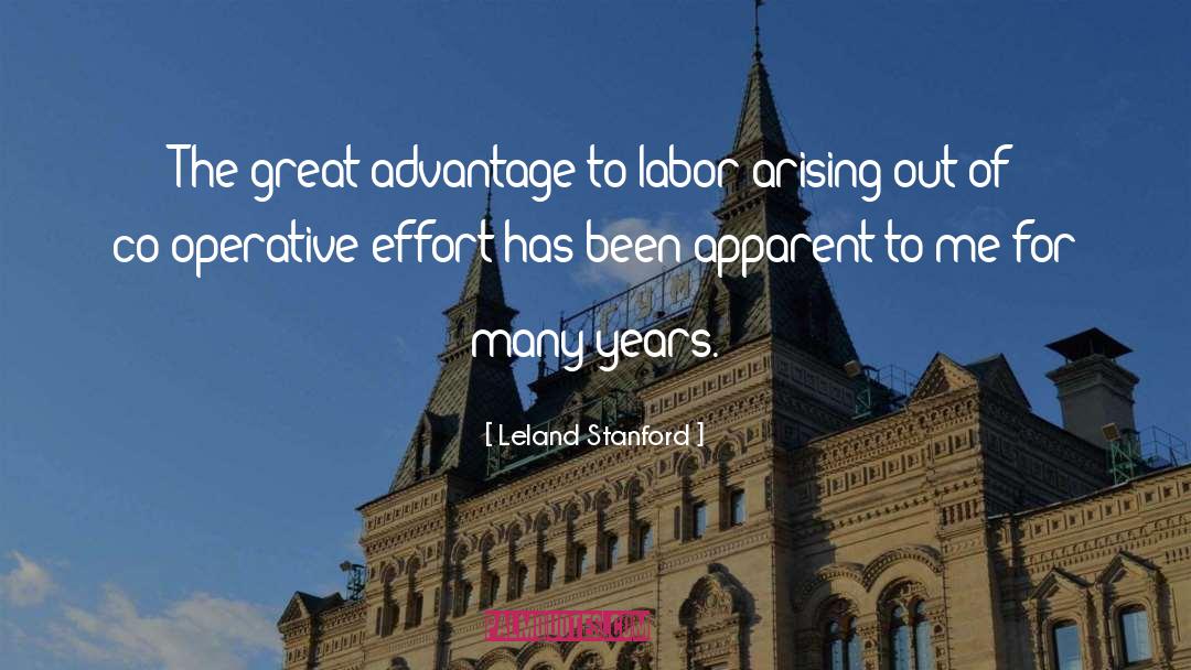 Co Operative quotes by Leland Stanford