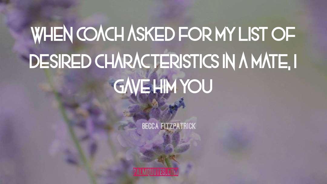 Coach quotes by Becca Fitzpatrick