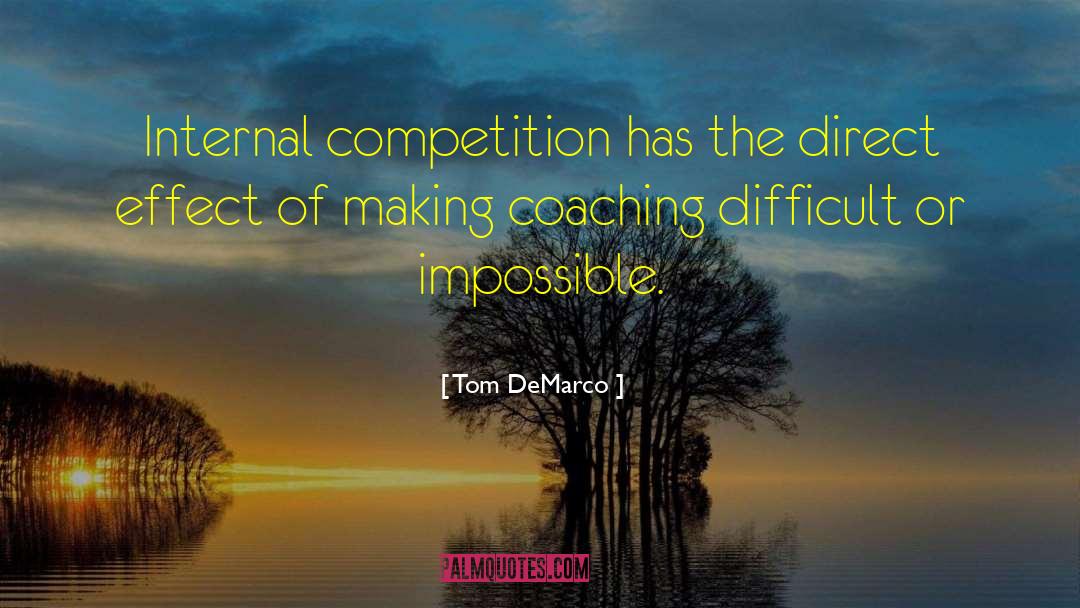 Coaching quotes by Tom DeMarco