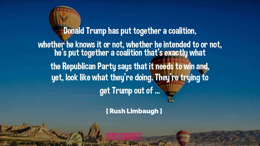 Coalition quotes by Rush Limbaugh