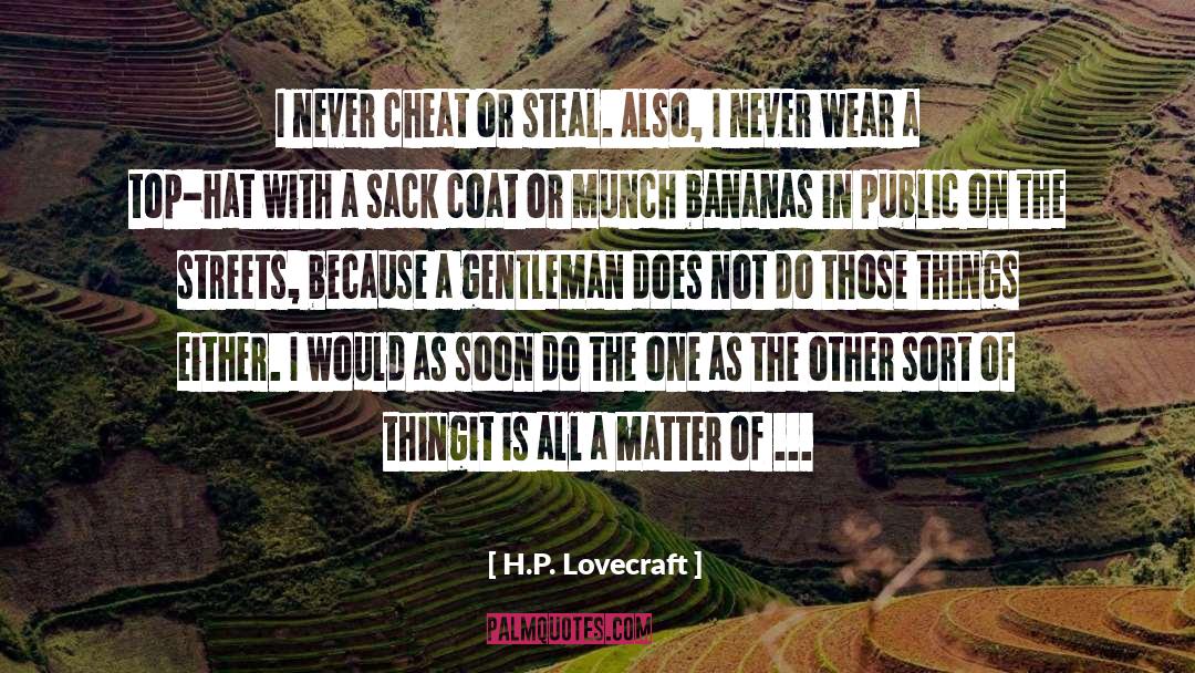 Coats quotes by H.P. Lovecraft