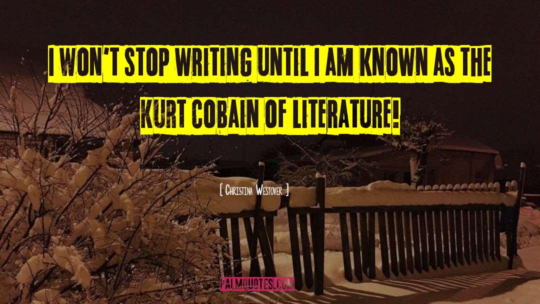 Cobain quotes by Christina Westover
