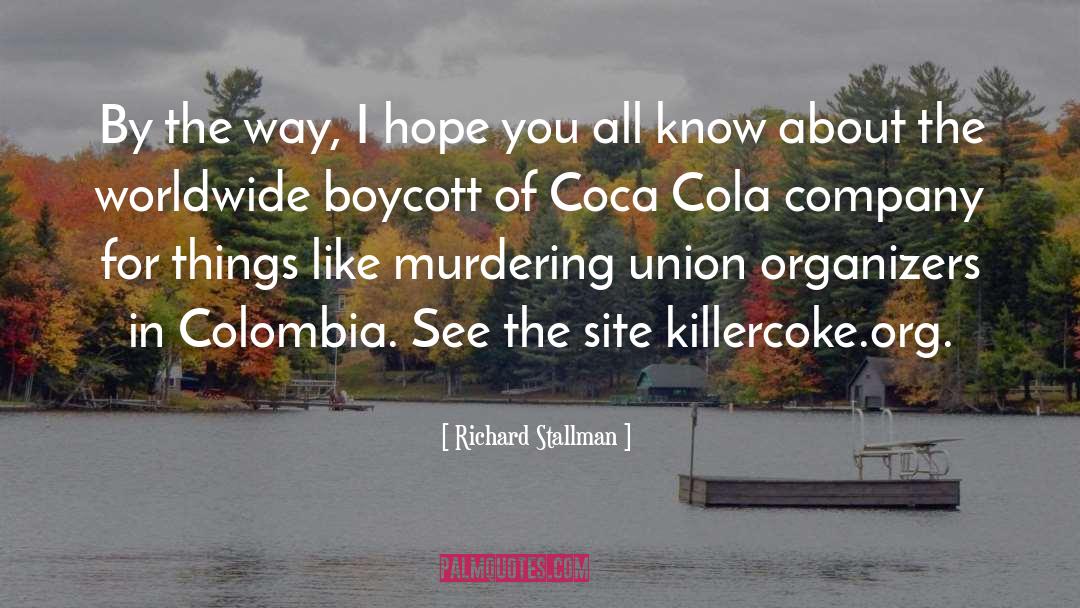 Coca Cola quotes by Richard Stallman