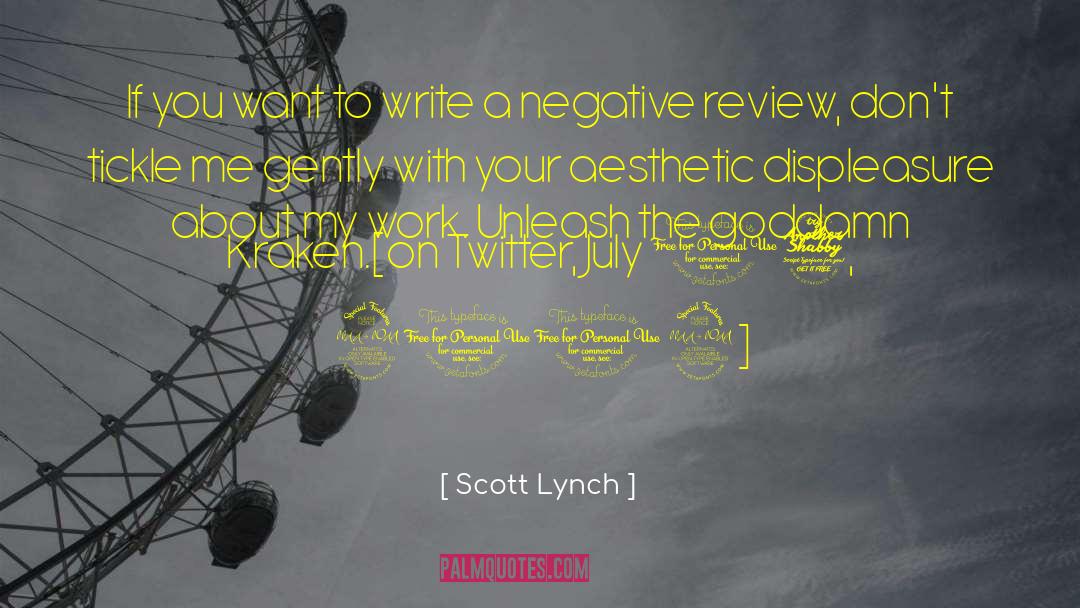 Cochranes Reviews quotes by Scott Lynch