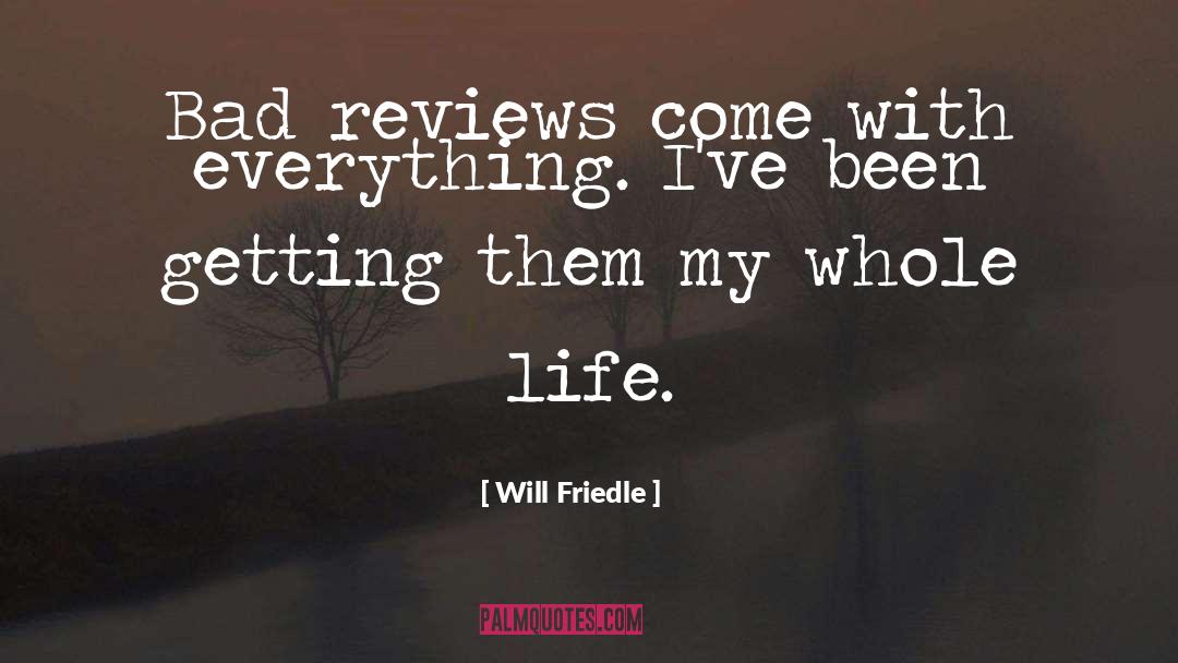 Cochranes Reviews quotes by Will Friedle