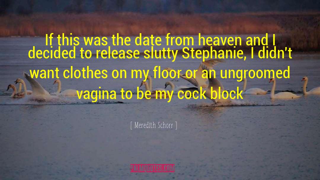 Cock Block quotes by Meredith Schorr