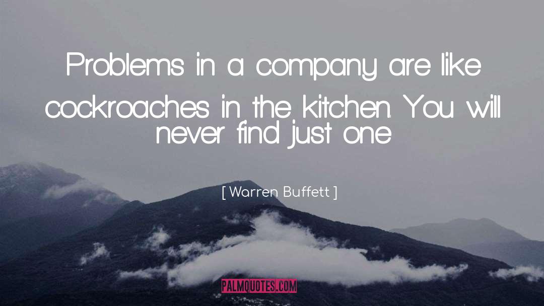 Cockroaches quotes by Warren Buffett