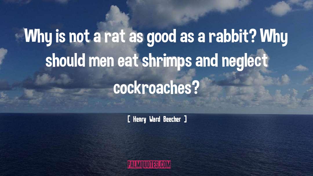 Cockroaches quotes by Henry Ward Beecher