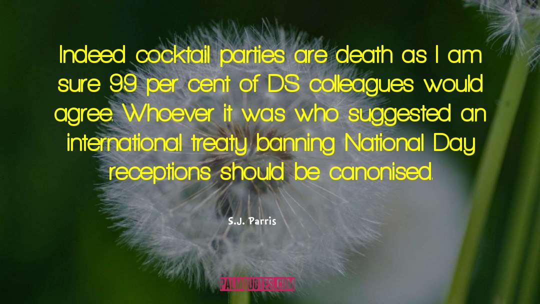 Cocktail Parties quotes by S.J. Parris