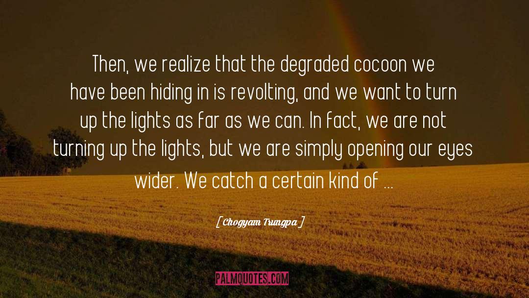 Cocoon quotes by Chogyam Trungpa