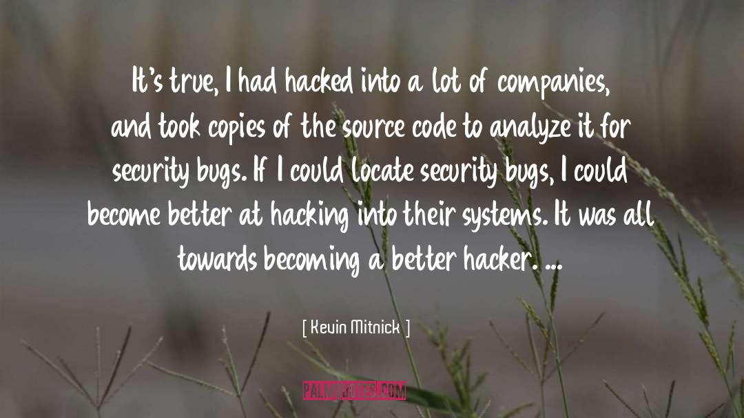Code Bugs quotes by Kevin Mitnick