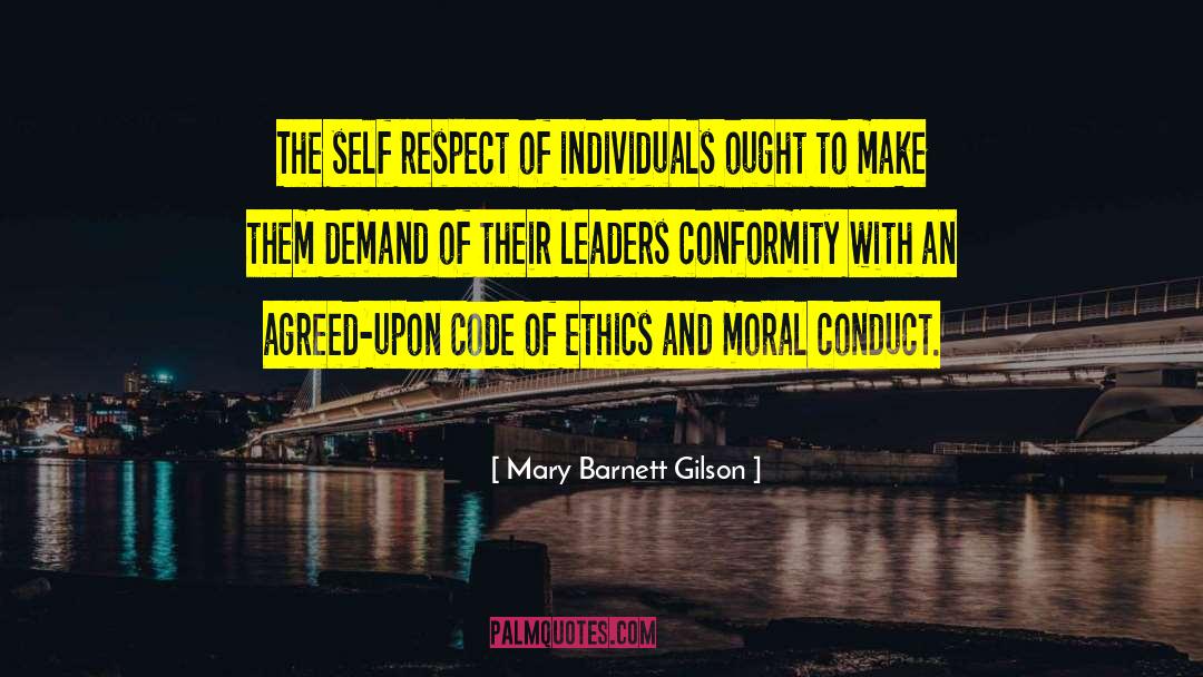 Code Of Ethics quotes by Mary Barnett Gilson