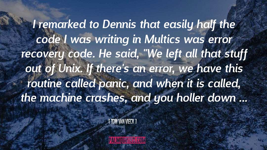 Code quotes by Tom Van Vleck