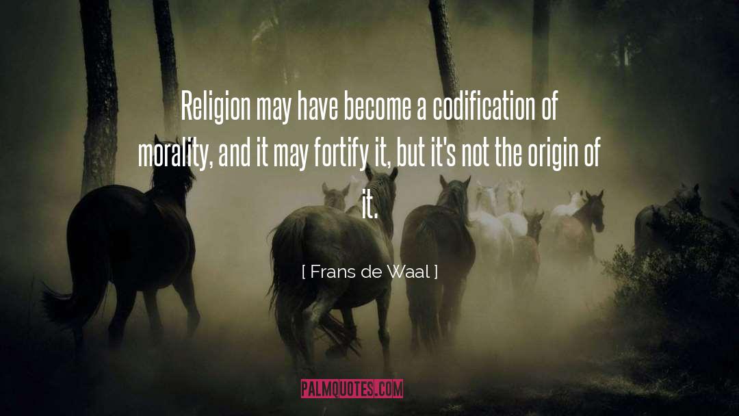 Codification quotes by Frans De Waal