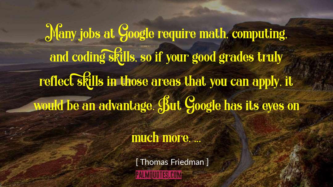 Coding quotes by Thomas Friedman