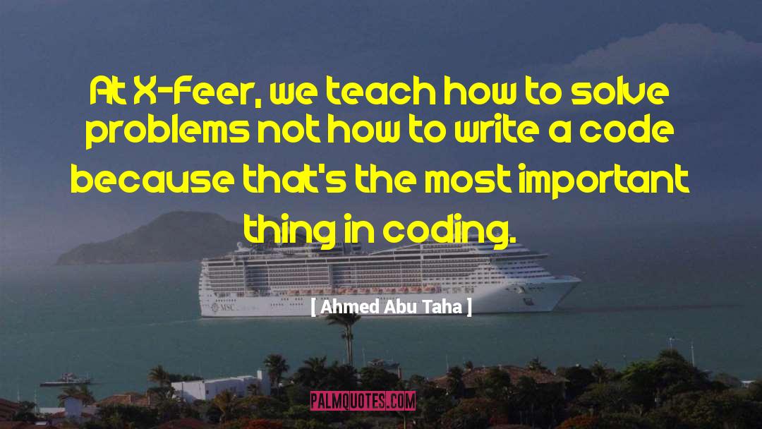 Coding quotes by Ahmed Abu Taha