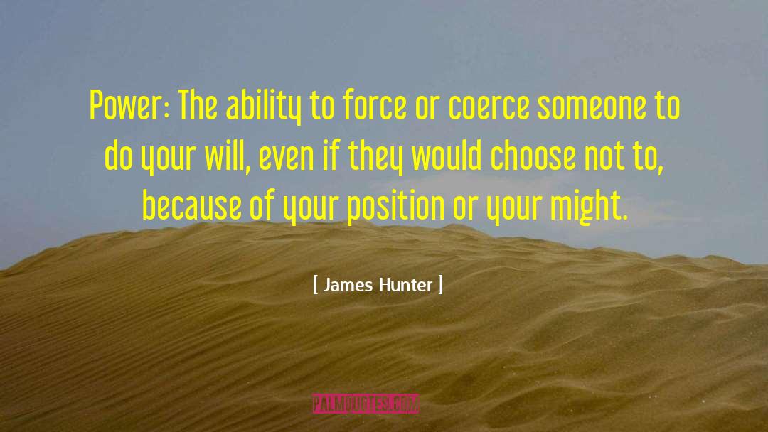 Coerce quotes by James Hunter