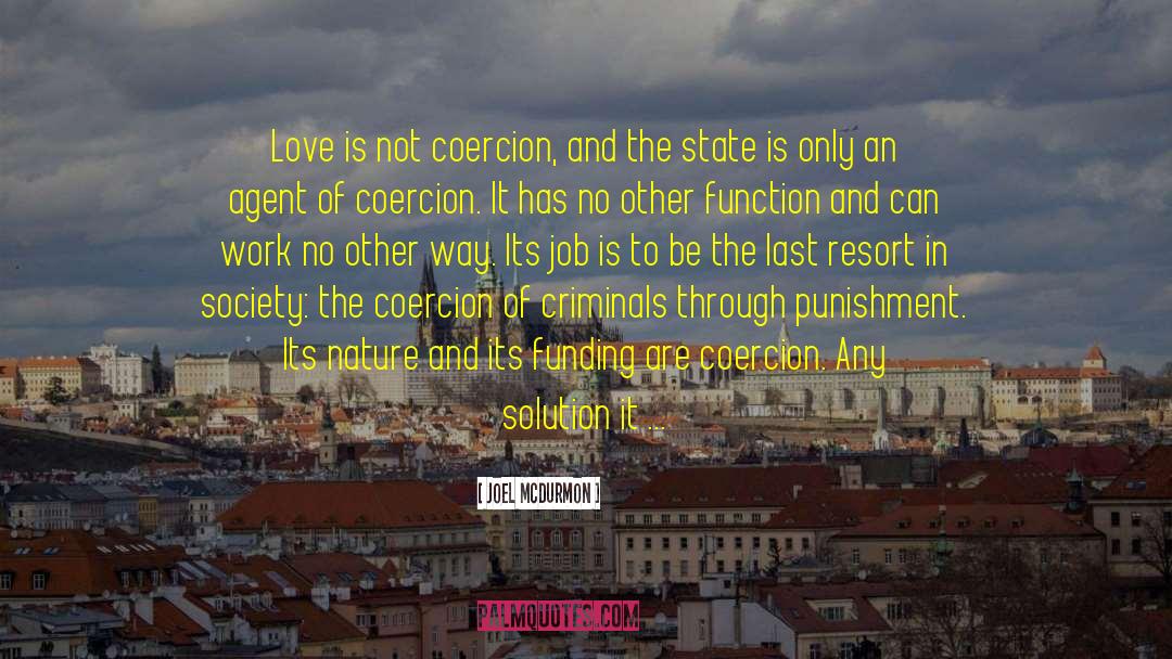 Coercion quotes by Joel McDurmon