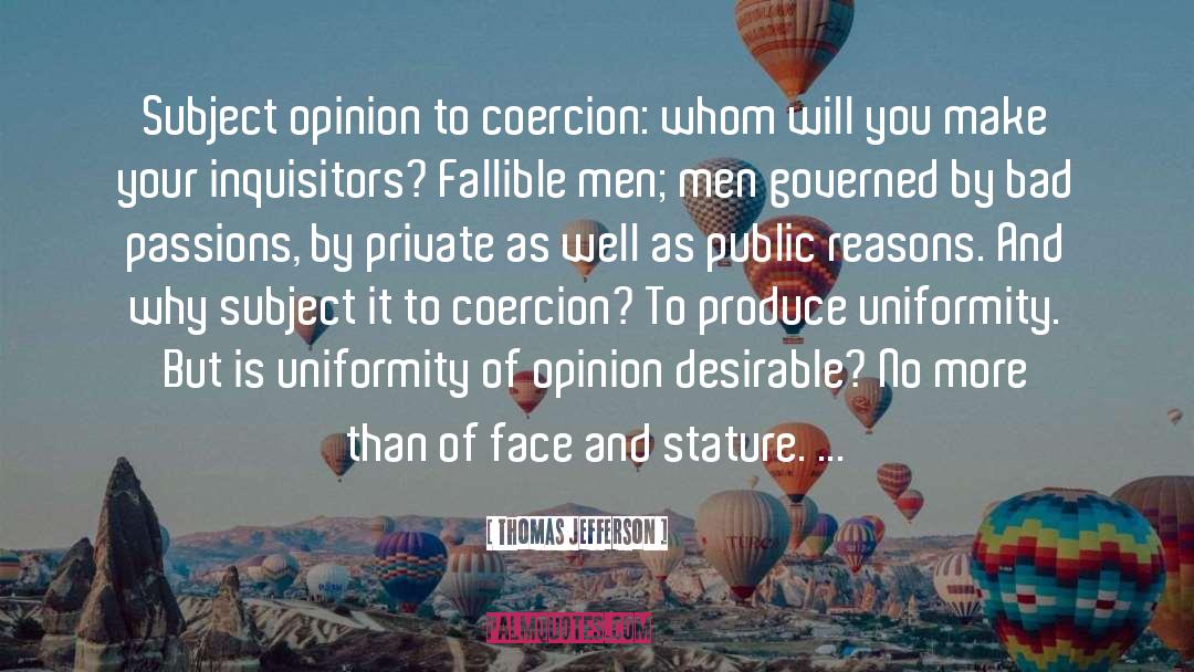 Coercion quotes by Thomas Jefferson