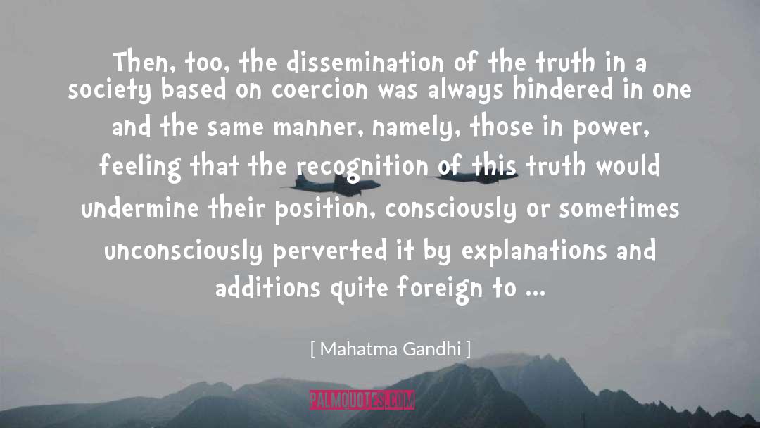 Coercion quotes by Mahatma Gandhi