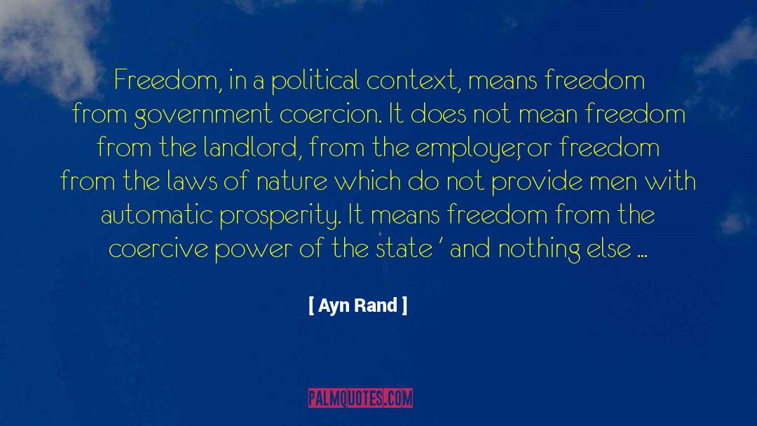 Coercive quotes by Ayn Rand