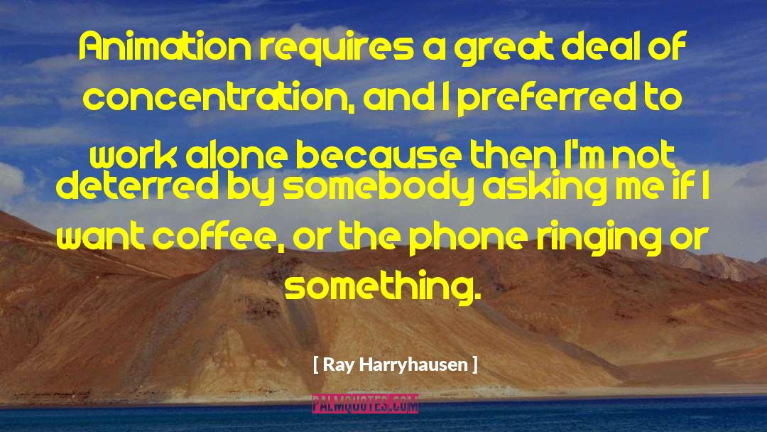 Coffee Optimism Luck quotes by Ray Harryhausen