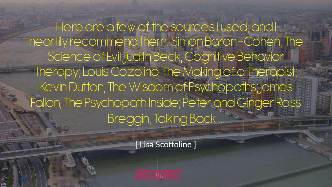Cognitive Behavior Therapy quotes by Lisa Scottoline