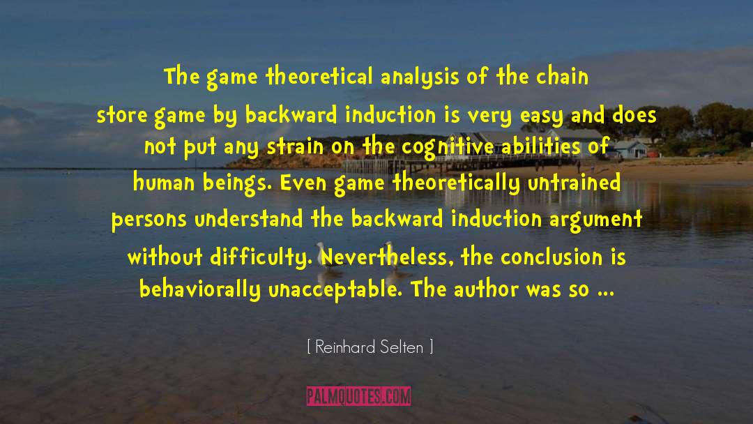 Cognitive Surplus quotes by Reinhard Selten