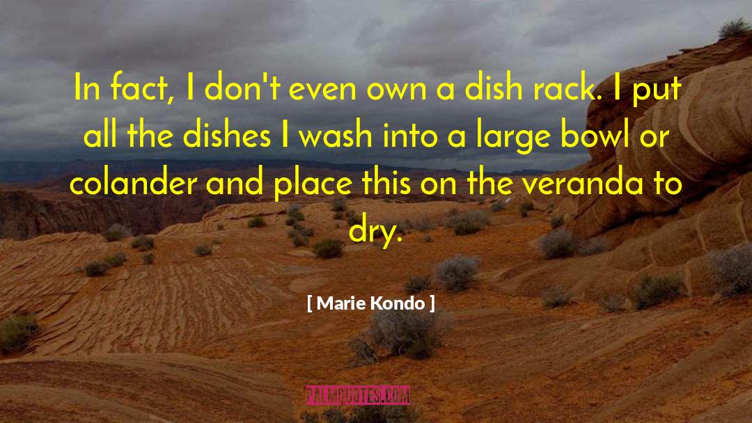 Colander quotes by Marie Kondo
