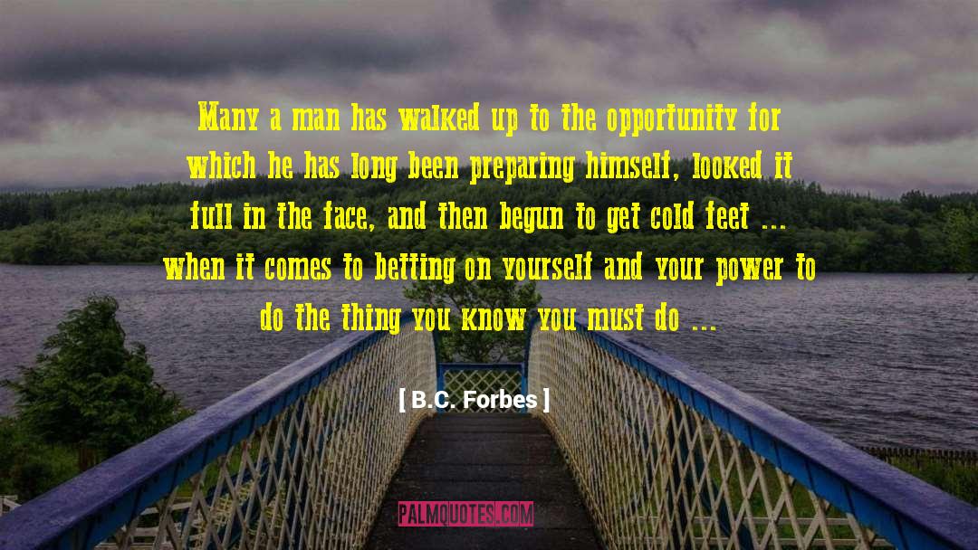 Cold Feet quotes by B.C. Forbes