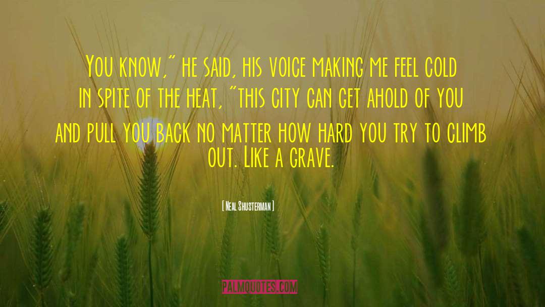 Cold Hard Truth quotes by Neal Shusterman