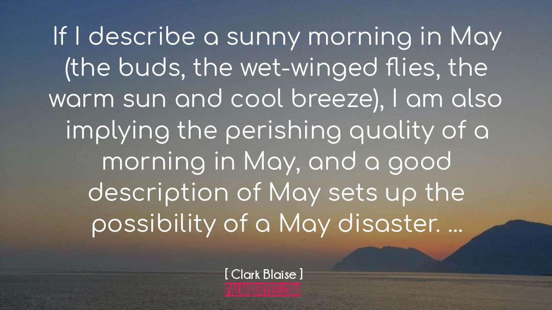 Cold Morning Breeze quotes by Clark Blaise