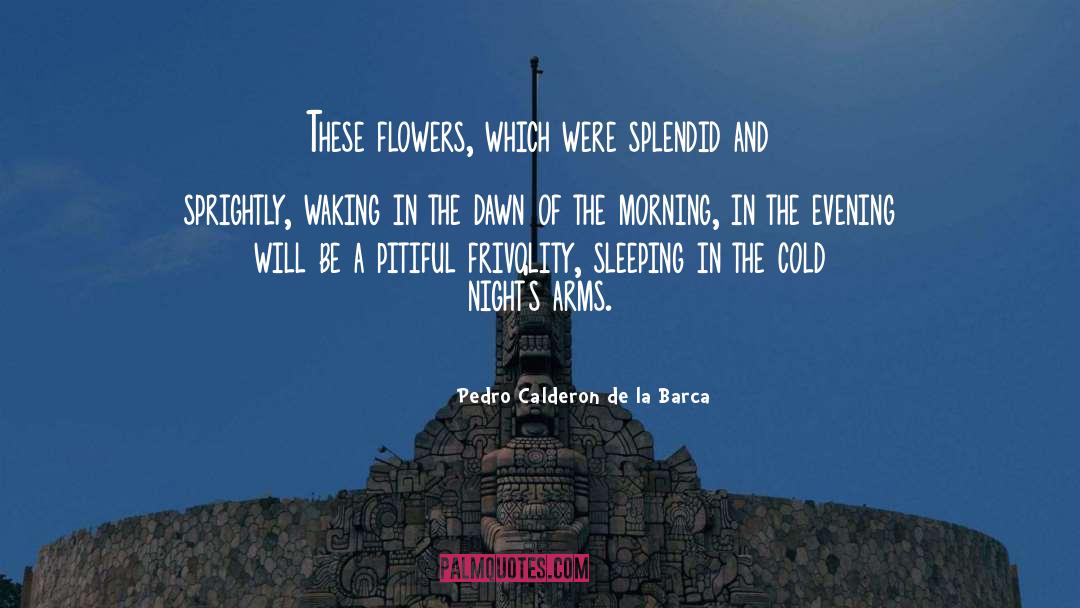 Cold Morning Breeze quotes by Pedro Calderon De La Barca