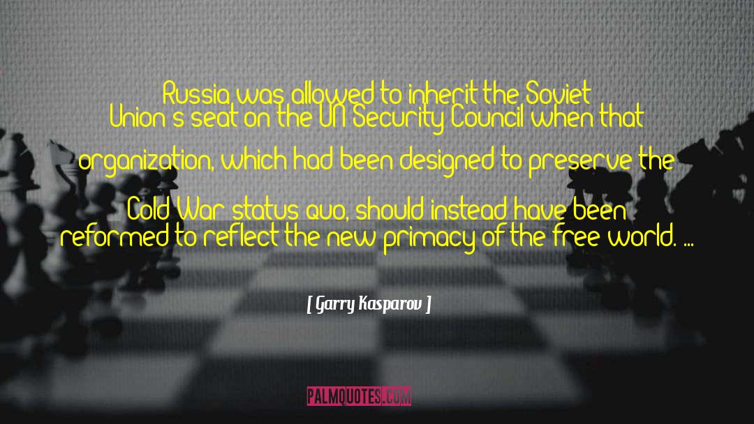 Cold War quotes by Garry Kasparov