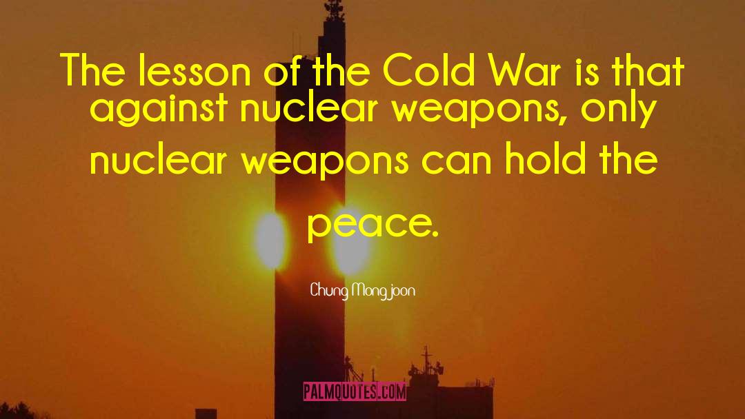 Cold War quotes by Chung Mong-joon